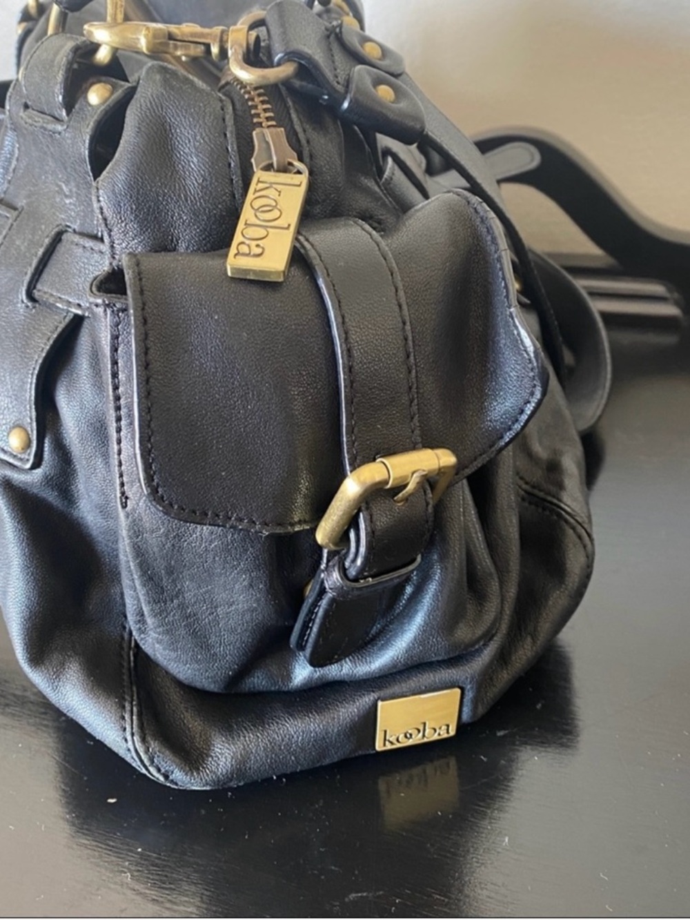Kooba Black Leather Purse - Picture 6 of 9